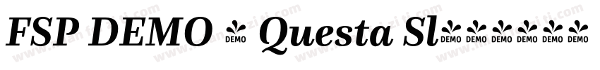 FSP DEMO - Questa Sl字体转换